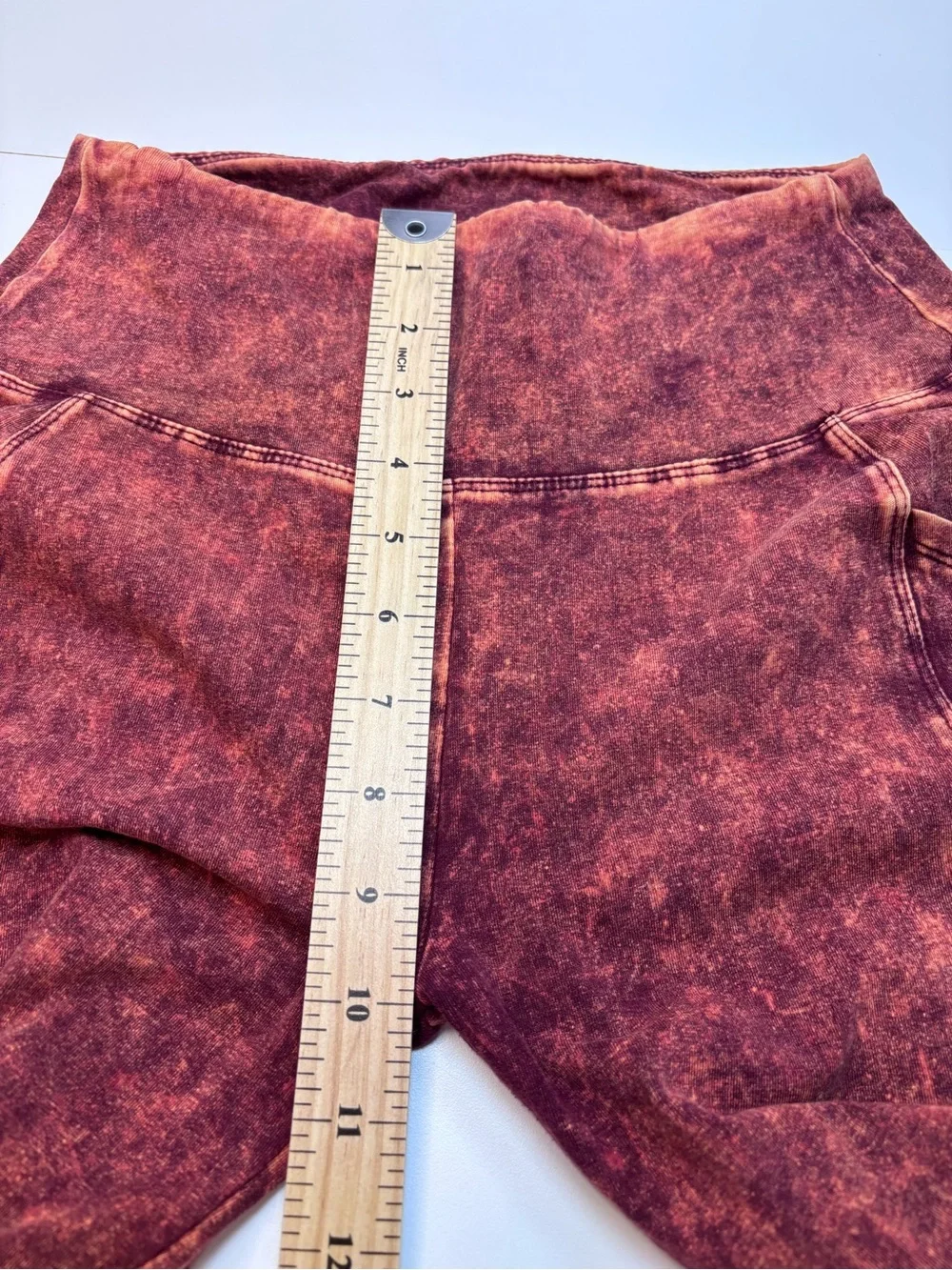 Zenana Rust Mineral-Wash Jeggings Size L